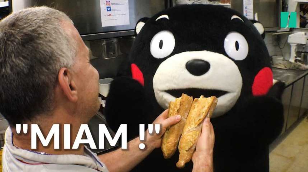 On a suivi la visite parisienne de Kumamon, la plus populaire des mascottes du Japon