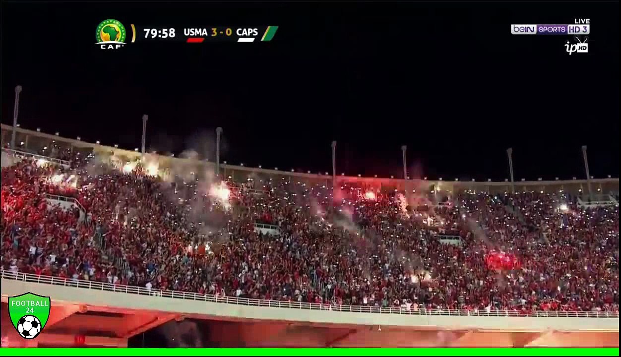 U.S.M Alger 4:1 Caps United Football Club || احتفالية رائعة لجماهير اتحاد العاصمة