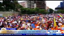 Oposición venezolana conmemoró en las calles 100 días de marchas antigubernamentales y a los caídos por la represión
