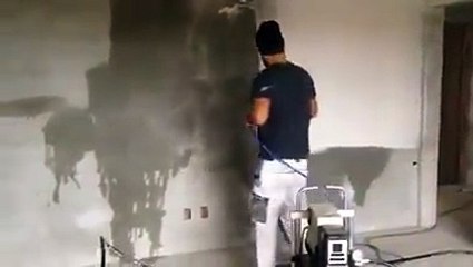 Massa corrida na Airless depois é só desempenadeira rendimento