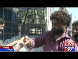 Huccha Venkat Distributes Rice To The Poor For New Year