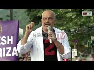 Report TV - Bulqizë, Rama: Mos u trembni nga presioni hijet do avullojnë votoni PS