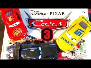 Cars 3 Pixar Cars  Character Encyclopedia Jackson Storm with Lightning and Cruz