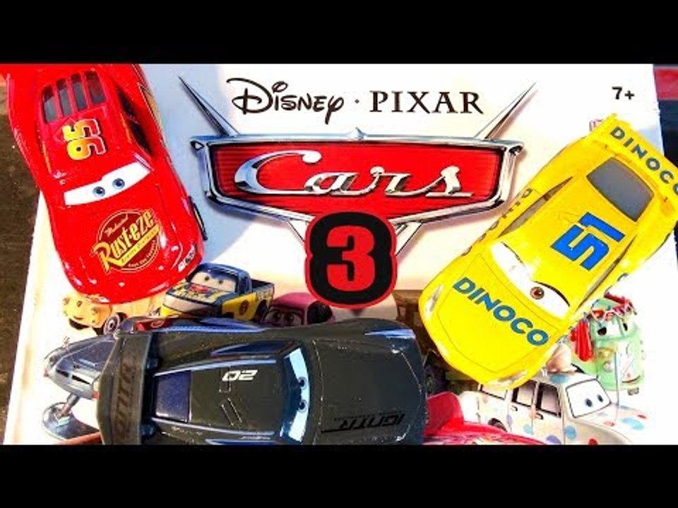 Cars 3 Pixar Cars  Character Encyclopedia Jackson Storm with Lightning and Cruz