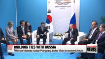 Moon discusses resolving North Korean nuclear issue and boosting economic cooperation with other leaders