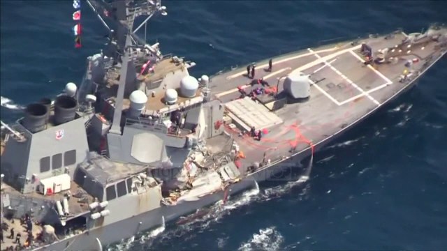 Përplasja e anijes amerikane, shtatë të zhdukur - Top Channel Albania - News - Lajme