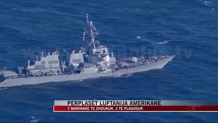 Përplaset luftanija amerikane, 7 marinarë të zhdukur - News, Lajme - Vizion Plus