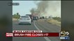 Brush fire shuts down both directions of I-17 near Sunset Point on Sunday