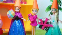 Pig George Peppa Pig Elsa e Anna Frozen Polly Vão ao Aniversário da Dora Aventureira!!! Em