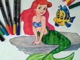 Et Livre dessin animé coloration coloration pour des jeux filles enfants Princesse Disney ariel pages ariel