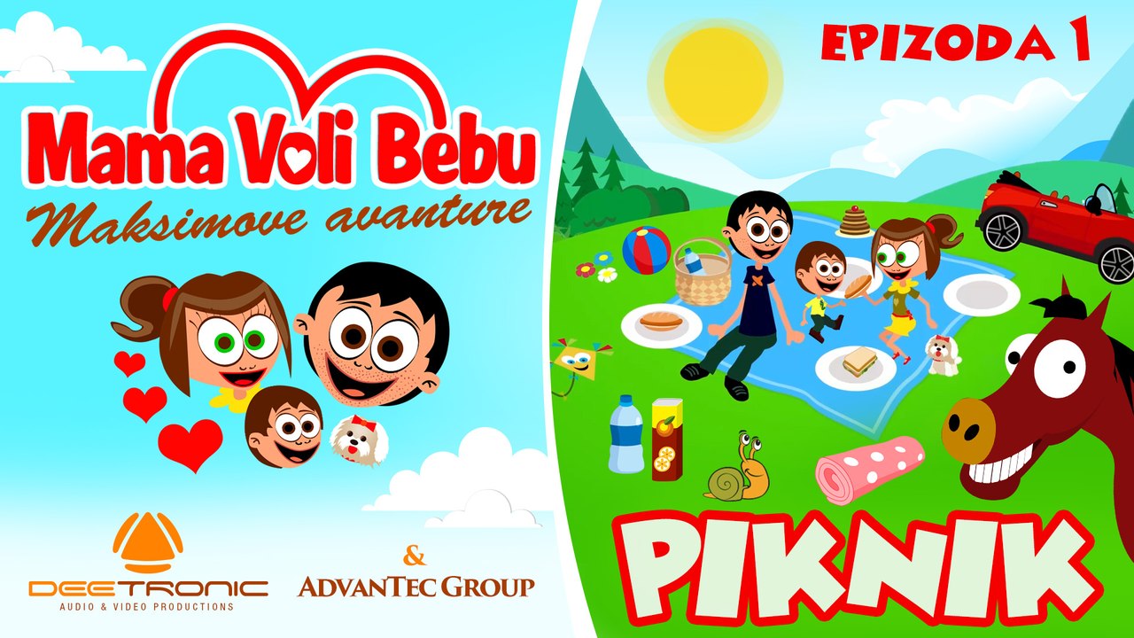 Mama Voli Bebu 1 - PIKNIK (Maximove avanture CRTANI 2016) - EPISODE 1 - PICNIC