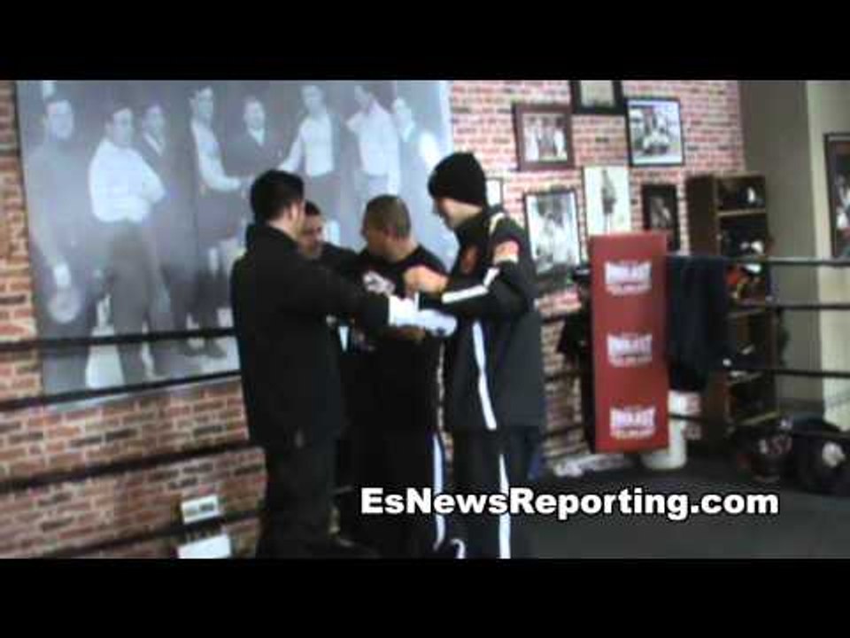 brandon rios working out for mike alvarado fight - EsNews Boxing