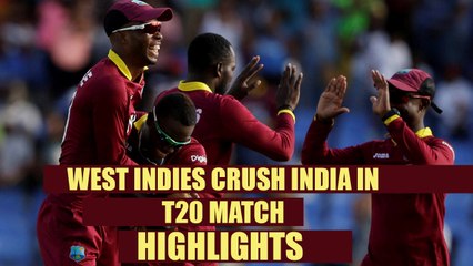 Download Video: India defeated by West Indies by 9 wickets, highlights | Oneindia News