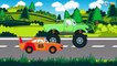 Cars for kids - The Red Racing Car - Car Videos CV - Power Wheels PW