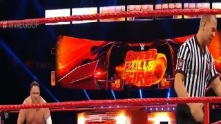 Brock Lesnar vs. Samoa Joe in Universal Champion Match - WWE Great Balls Of Fire 2017 HD
