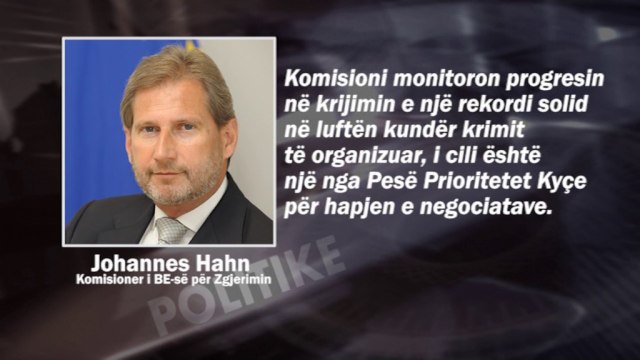 Ora News – Hahn: Do mbështesim strategjinë kombëtare kundër drogës