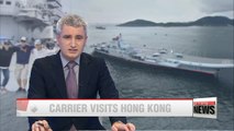 Crowds in Hong Kong line up to see China’s first aircraft carrier