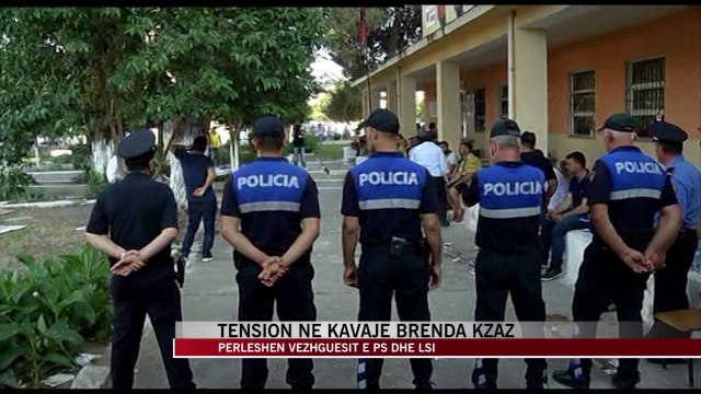 TENSION DHE INCIDENTE BRENDA NE KZAZ NE KAVAJE, PERLESHJE MES VEZHGUESVE TE PS DHE LSI LAJM