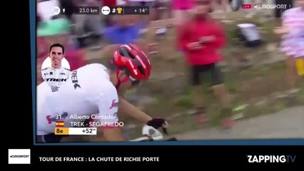 Tour de France 2017 : Richie Porte abandonne après une impressionnante chute (vidéo)