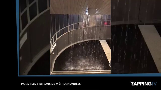 Orages à Paris : Les stations de métro complètement inondées (vidéo)