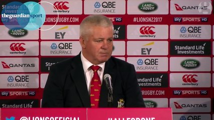 Lions have lessons to learn after loss to Highlanders, says Gatland