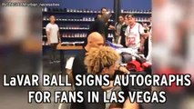 LaVar Ball Signs Autographs For Fans In Las Vegas