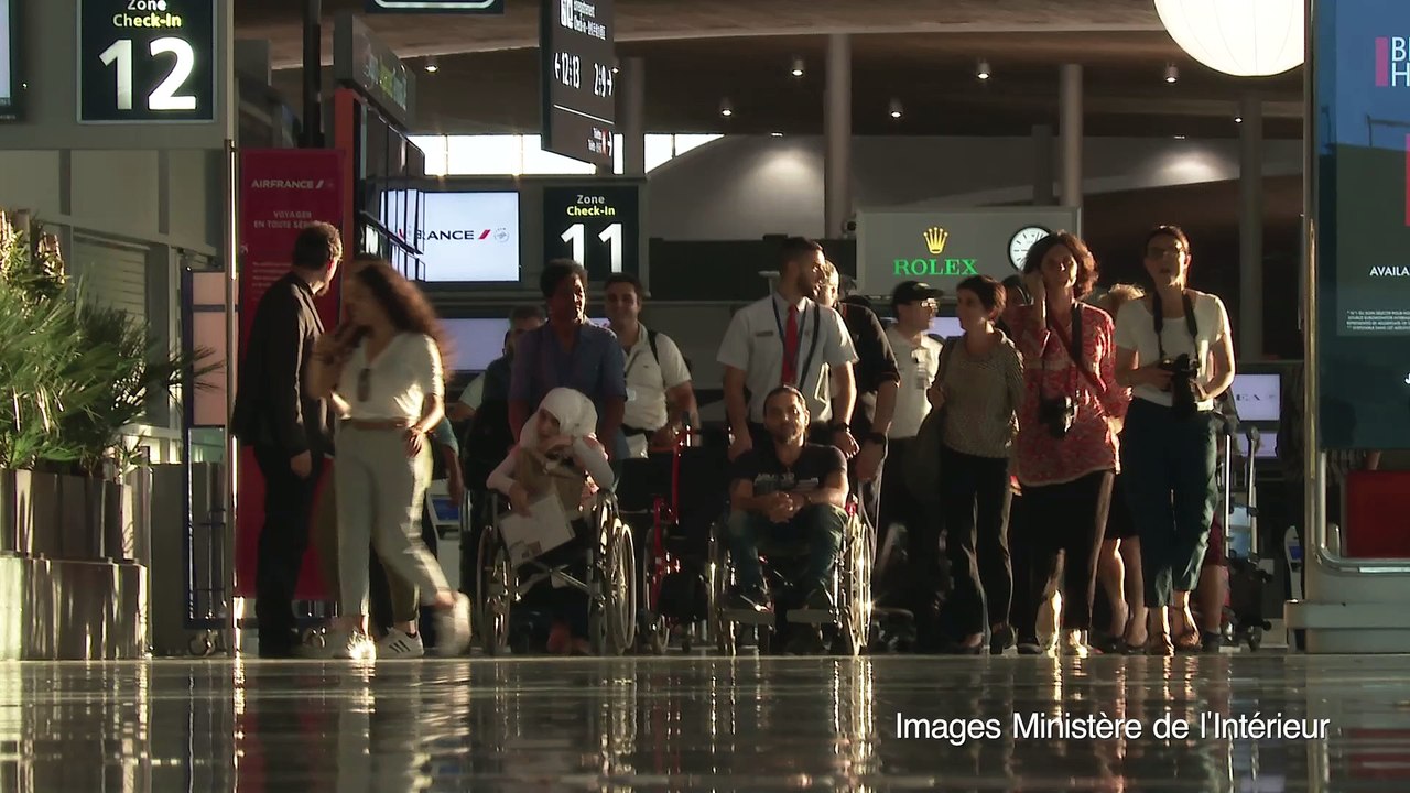 Arrivée en France des premières familles de réfugiés Syriens et Irakiens