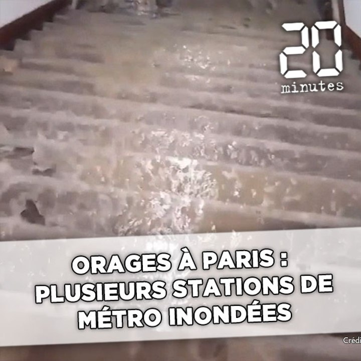 Orages à Paris: Plusieurs stations de métro fermées pour cause d’inondations