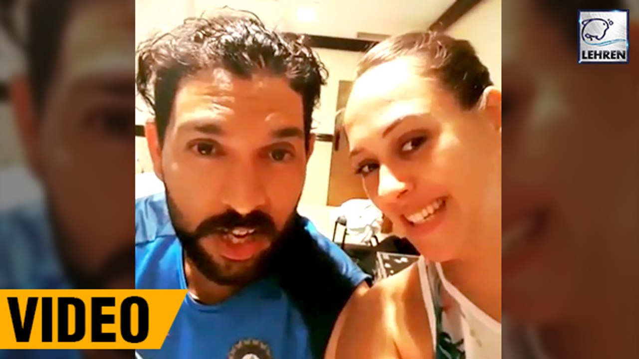 Hazel Keech CAUGHT Spying Hubby Yuvraj Singh