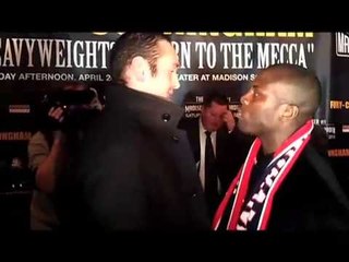 Tyson Fury Heated Faceoff With Steve Cunningham
