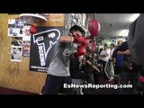 brian viloria working out EsNews Boxing