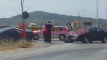 Aksident në Qafë Kashar, përplasen dy makina
