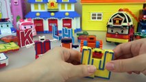 Robocar Poli car toys and ABC robot toy play