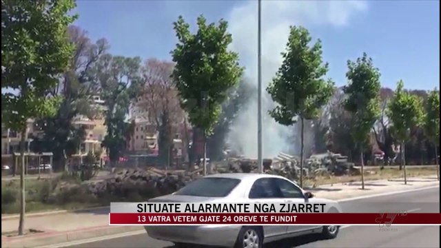 Situatë alarmante nga zjarret në Shqipëri - News, Lajme - Vizion Plus
