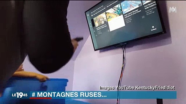 À seulement 2 ans, cette petite fille fait le plein de sensations fortes devant les montagnes russes ! - VIDÉO