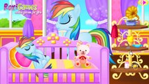 Et bébé naissance tiret des jeux petit mon poney enceinte arc en ciel éclat crépuscule