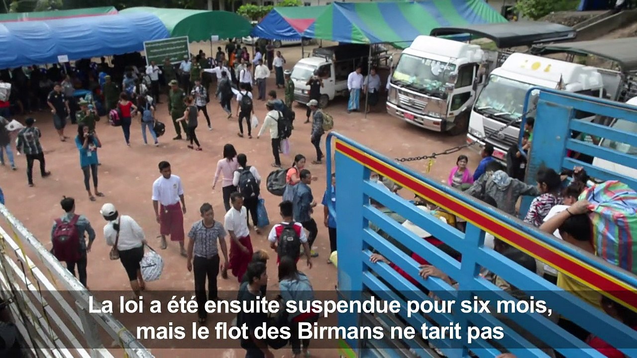 Thaïlande: des milliers d'illégaux birmans rent...