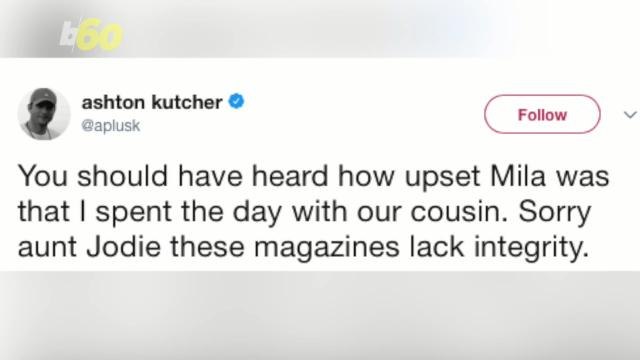 Ashton Kutcher Slams Tabloid Affair Report, That's My Cousin!