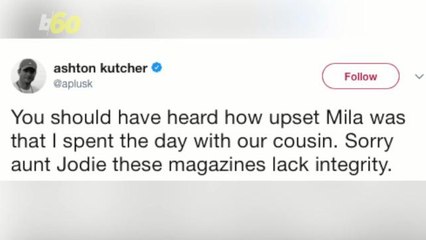 Ashton Kutcher Slams Tabloid "Affair" Report, That's My Cousin!