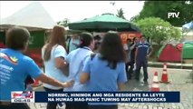 NDRRMC, hinimok ang mga residente sa Leyte na huwag mag-panic tuwing may aftershocks