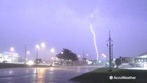 Reed Timmer captures lighting strike while storm chasing
