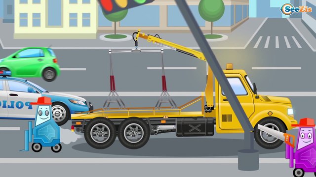 Кран и Грузовик Мультфильм про МАШИНКИ в Городе Сборник 30 Минут Все серии подряд