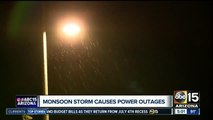 Monsoon storm causes power outages in Valley