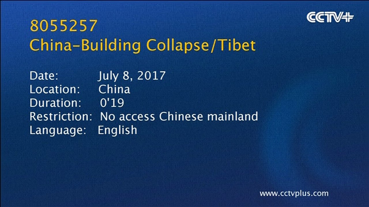 Chuva torrencial no Tibete deixa população em alerta para a queda de prédios
