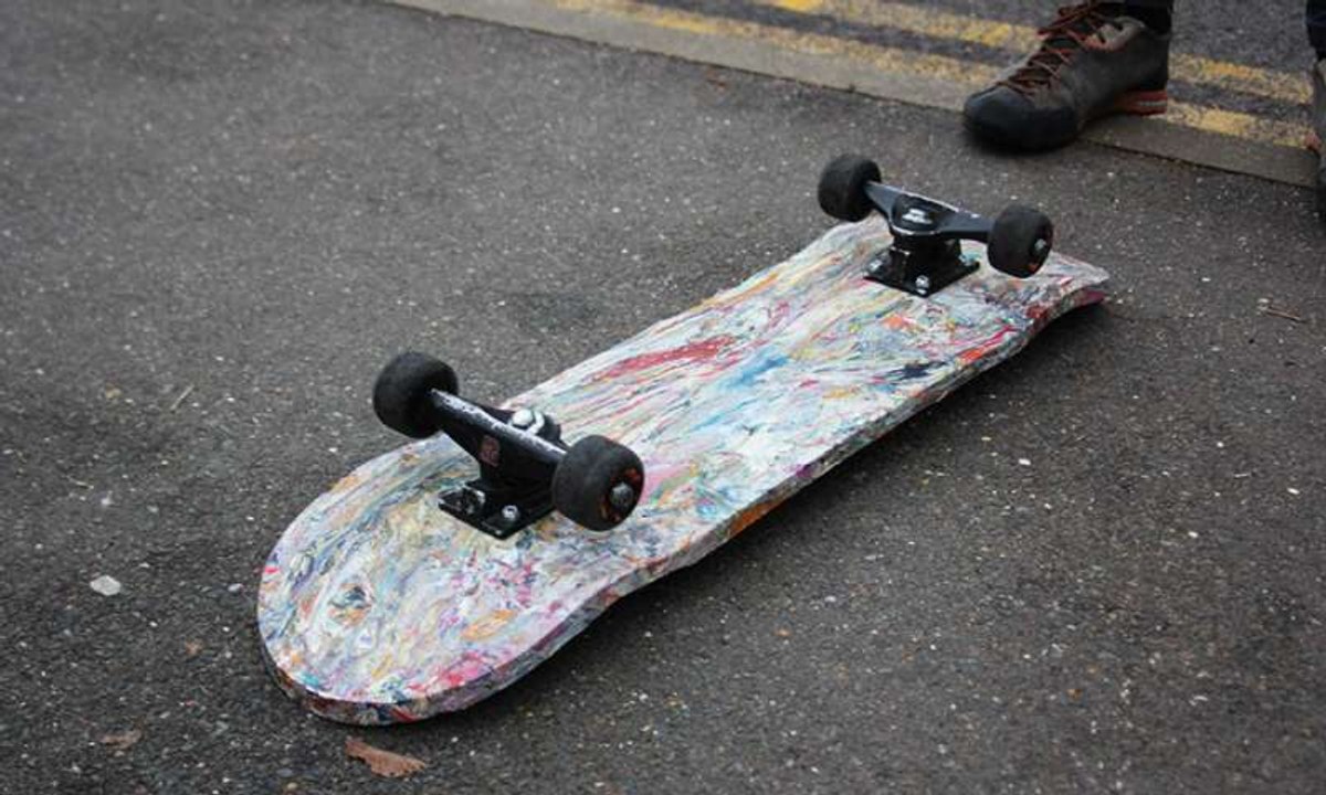 This Skateboard Is Made Entirely From Recycled Plastic Bags