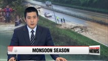 Korea's central region hit by rain damage as heavy showers lash down