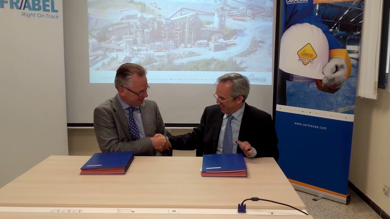 Carrière Carmeuse, à Aisemont: Infrabel remet une ligne en service