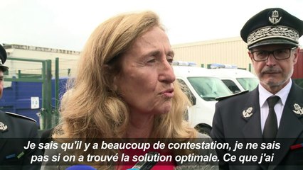 Visite de la garde des Sceaux N. Belloubet à la prison d'Osny