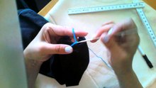 Como hacer la bastilla de un pantalon con crochet.