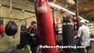 Marco Antonio Rubio Working the Bag in Oxnard - EsNews Boxing
